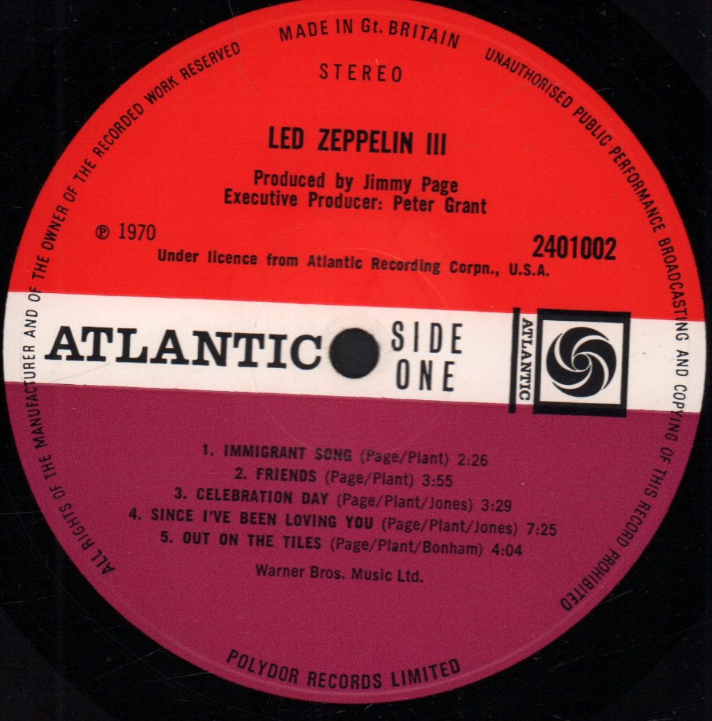 Led Zeppelin - 3 - Lp