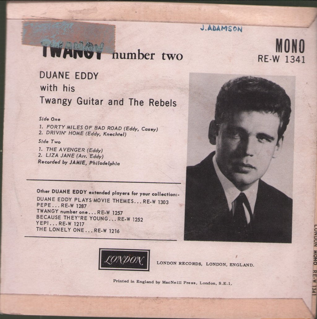 Duane Eddy - Twangy - No.2 - 7 Inch