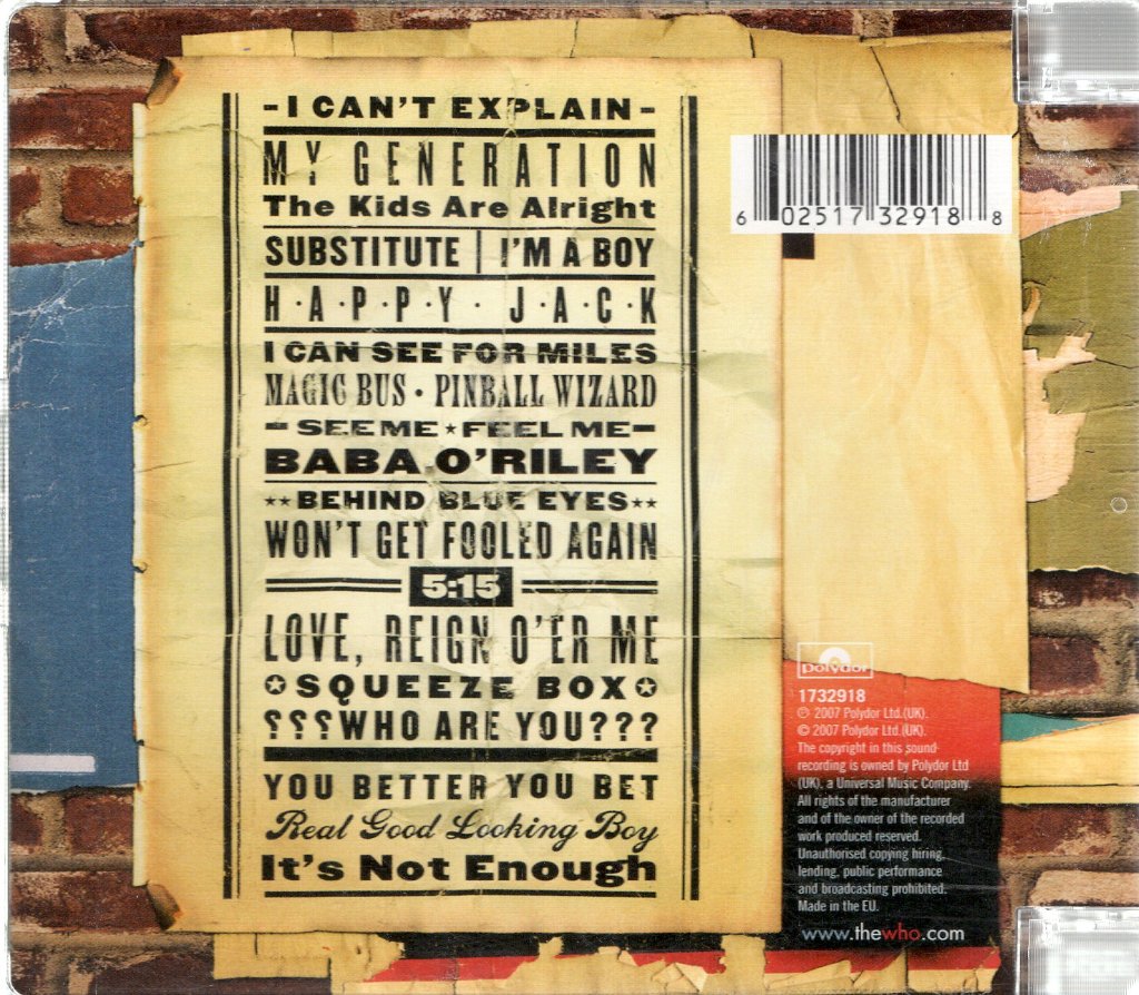 Who - Then And Now - Cd