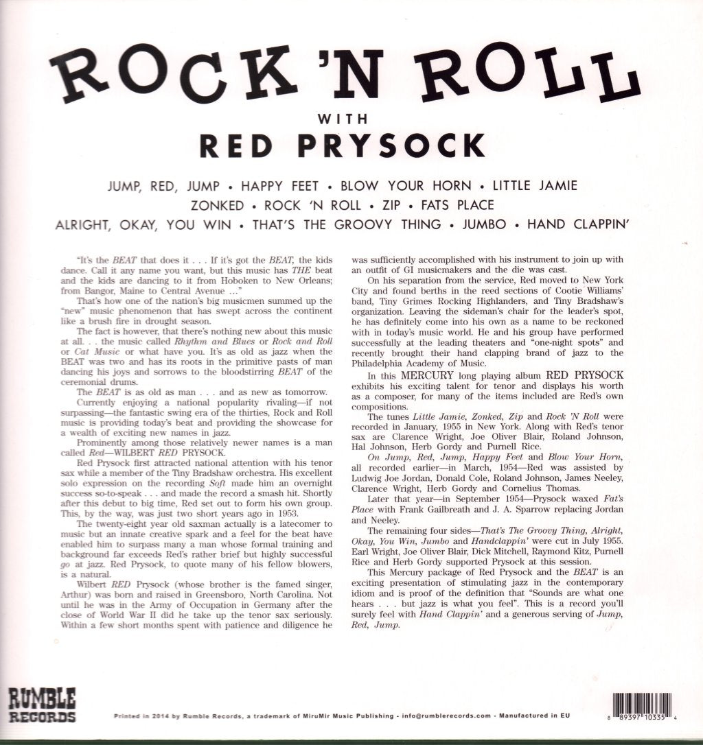 Red Prysock - Rock 'N Roll - Lp