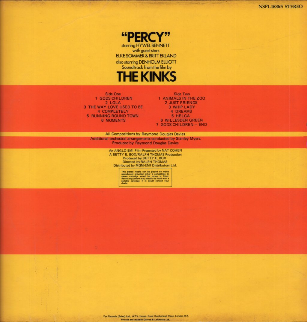 Kinks - Percy - Lp