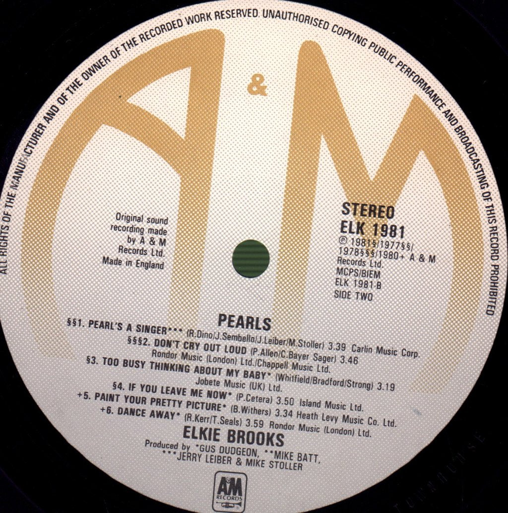 Elkie Brooks - Pearls - Lp