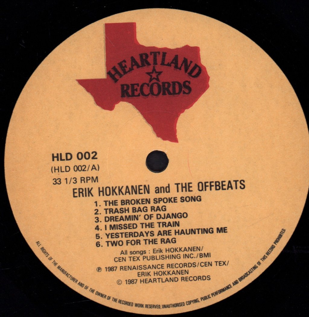 Erik Hokkanen And The Offbeats - Erik Hokkanen And The Offbeats - Lp