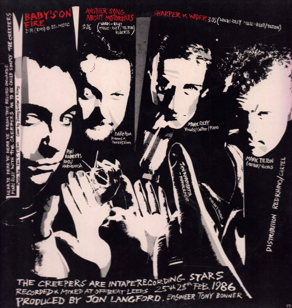 Creepers - Baby's On Fire - 12 Inch