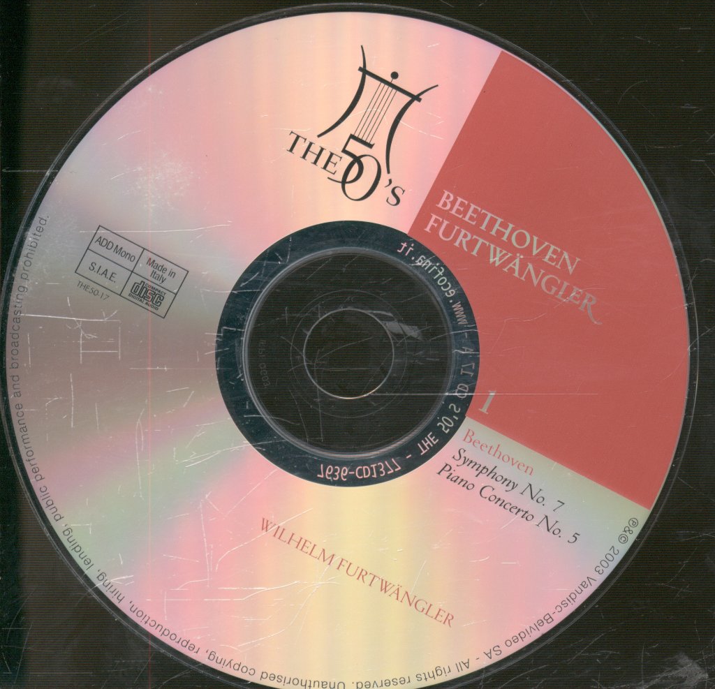 Wilhelm Furtwangler - Beethoven - Symphonies 7 & 9 / Emperor Concerto - Double Cd