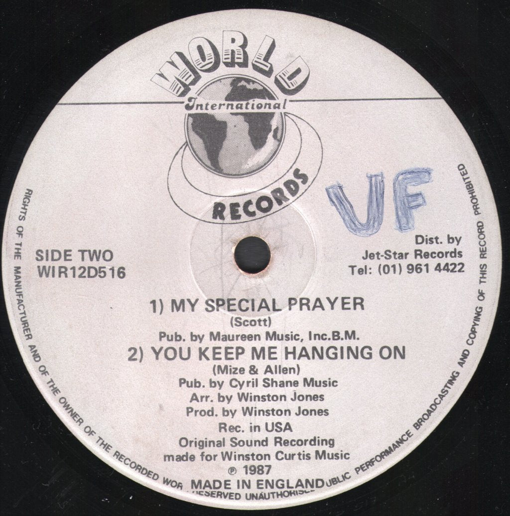 Winston Jones - A Tear Fell - 12 Inch