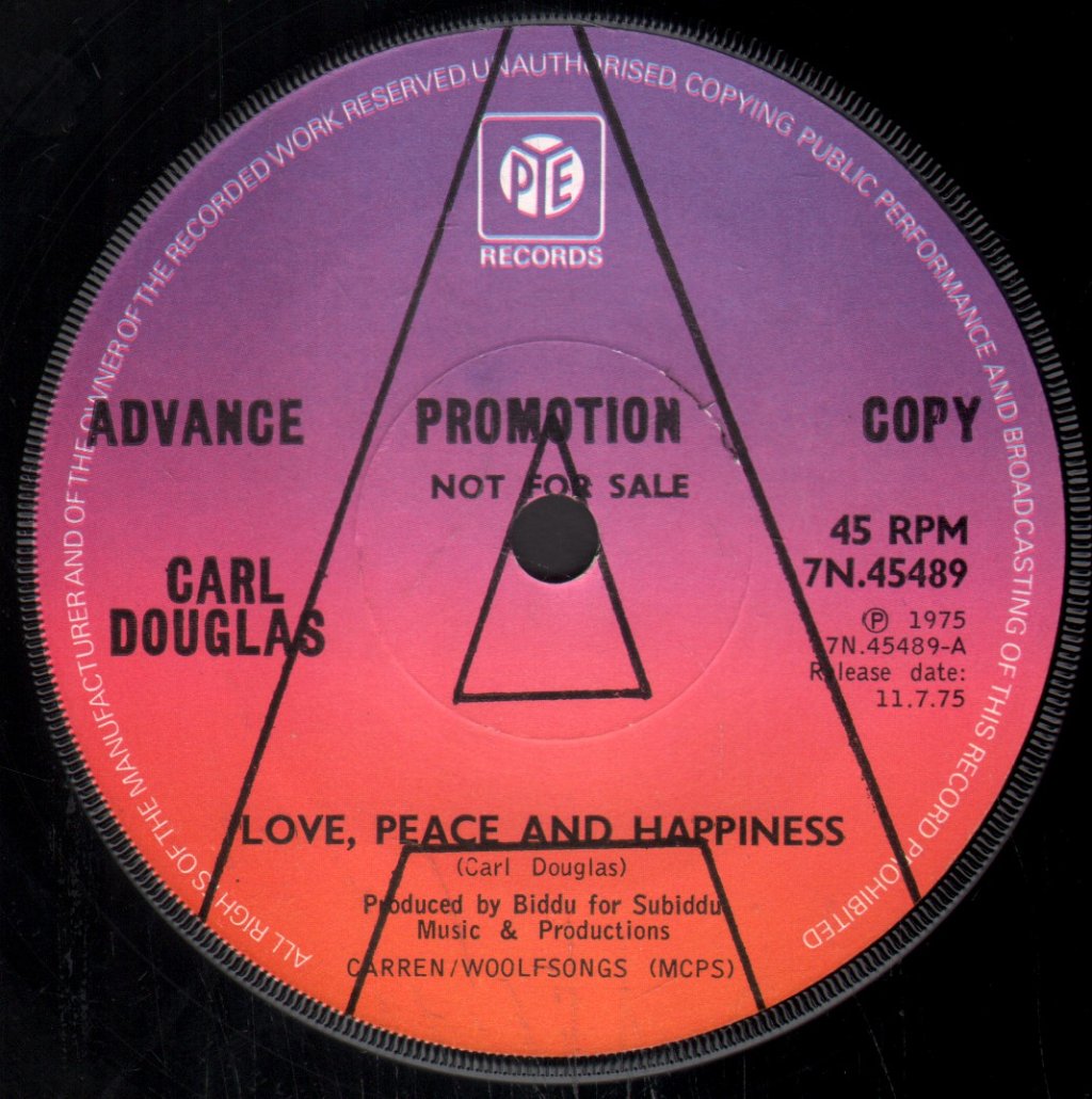 Carl Douglas - Love Peace And Happiness - 7 Inch