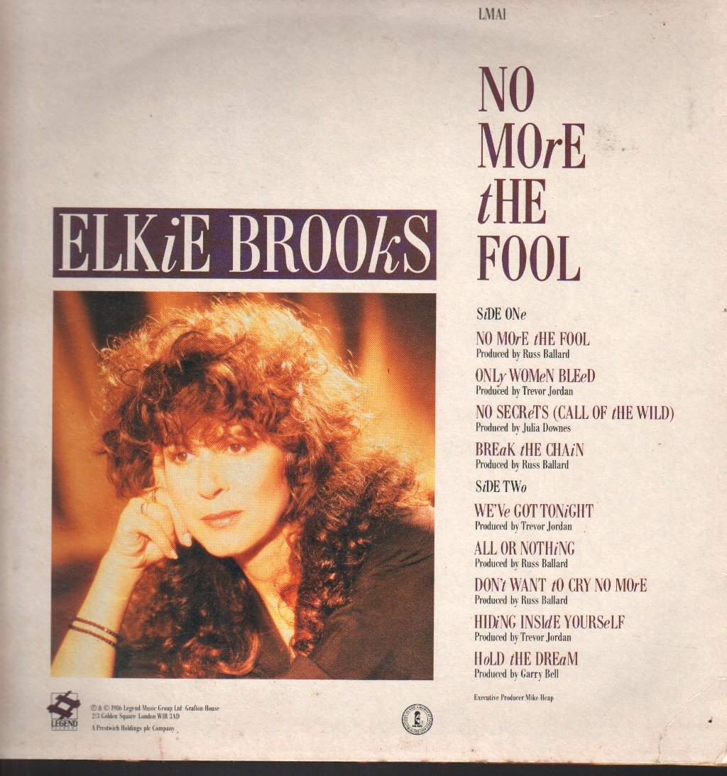 Elkie Brooks - No More The Fool - 12 Inch
