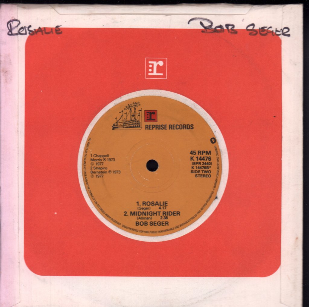 Bob Seger - Get Out Of Denver - 7 Inch