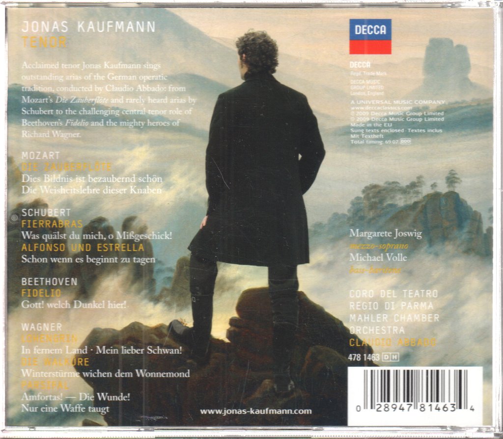 Jonas Kaufmann, Mahler Chamber Orchestra, Claudio Abbado - Mozart, Schubert, Beethoven & Wagner - Cd