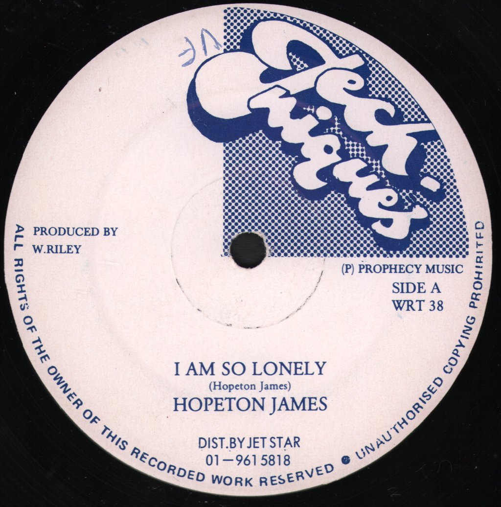 Hopeton James - I Am So Lonely - 12 Inch
