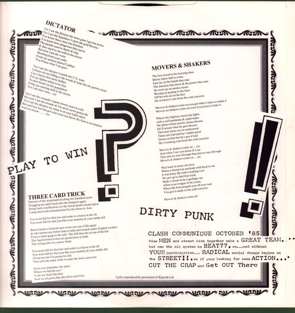 Clash - Cut The Crap - Lp