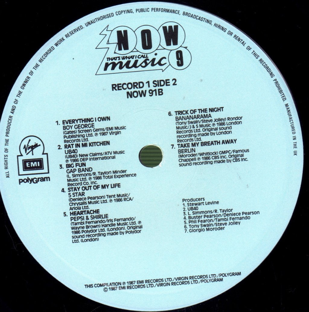 Various Artists - Now That's What I Call Music 9 - Double Lp