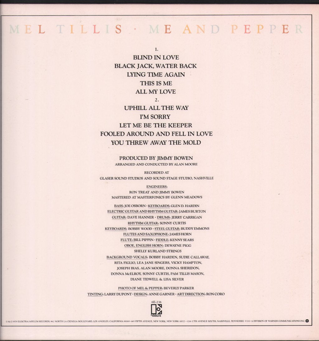 Mel Tillis - Me And Pepper - Lp