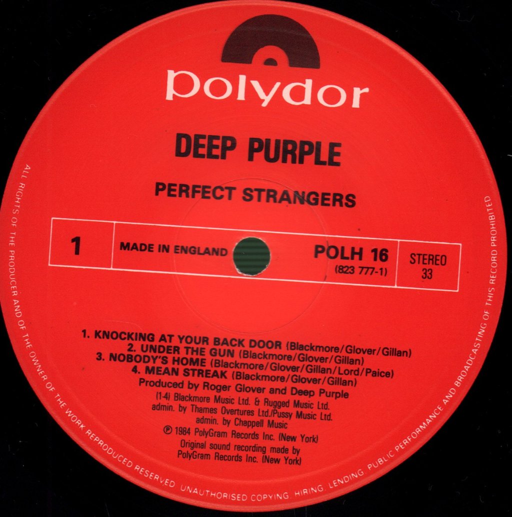 Deep Purple - Perfect Strangers - Lp