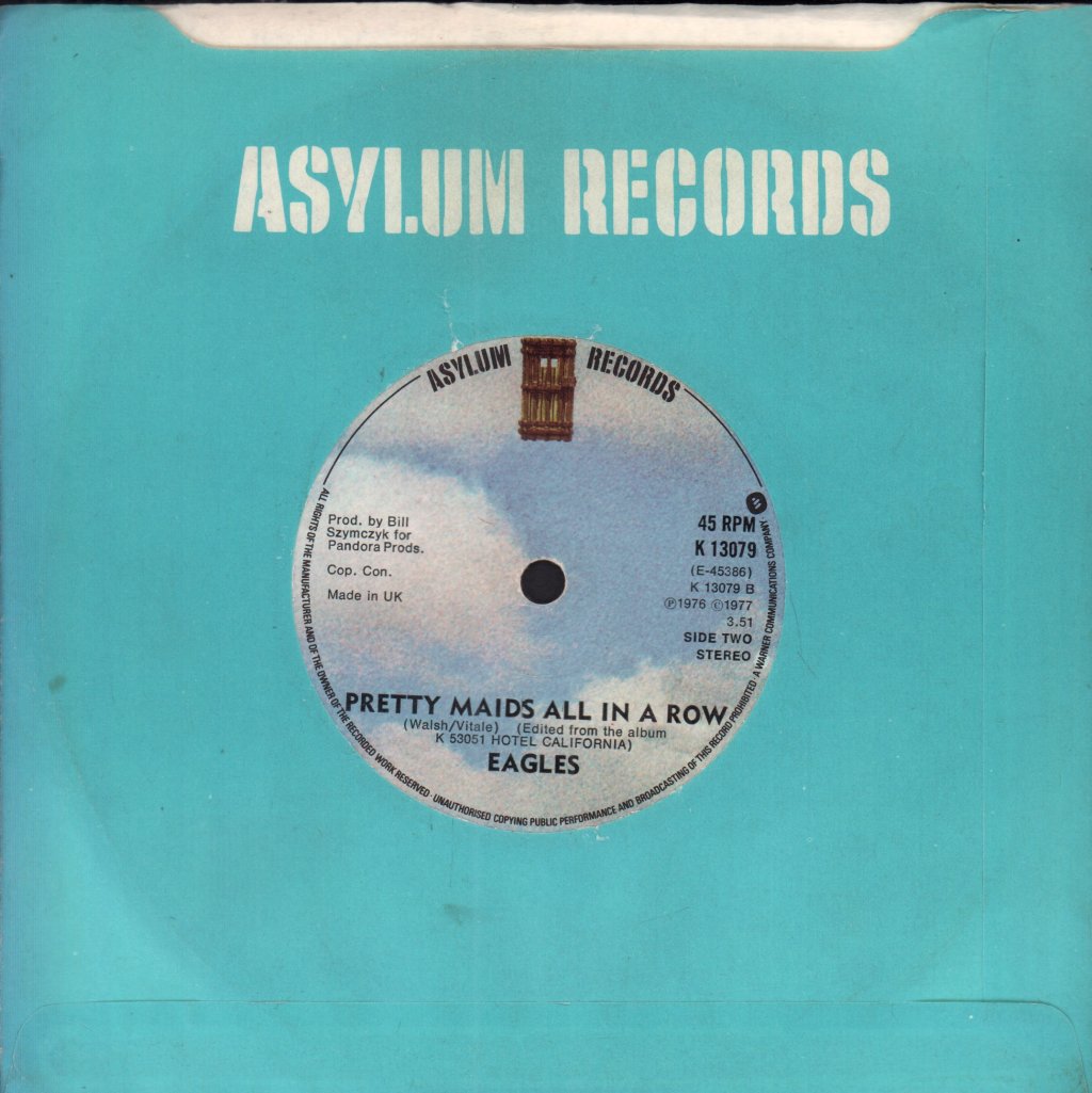 Eagles (Rock Group) - Hotel California - 7 Inch