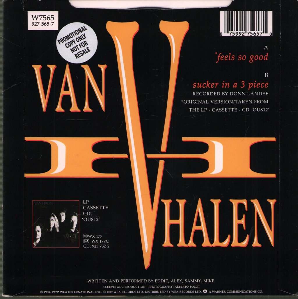 Van Halen - Feels So Good - 7 Inch