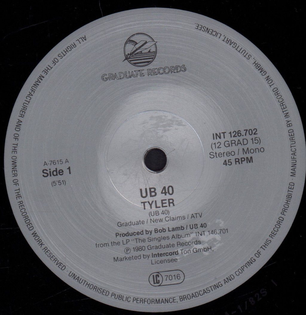 UB40 - Tyler - 12 Inch