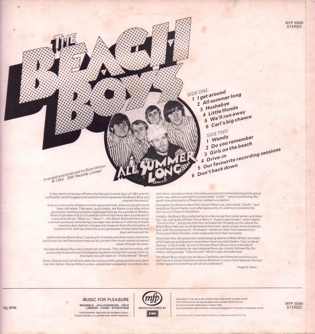 Beach Boys - All Summer Long - Lp