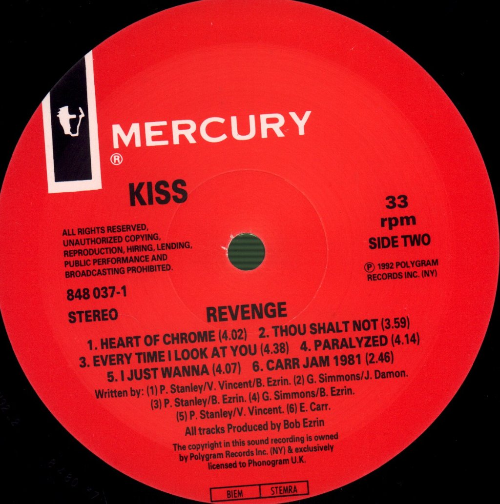 Kiss - Revenge - Lp