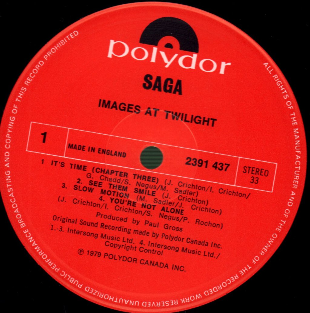 Saga - Images At Twilight - Lp