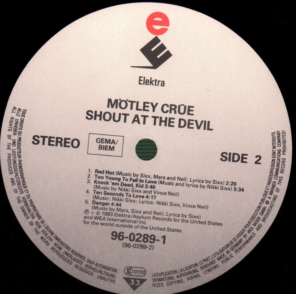 Mötley Crüe - Dr. Feelgood - Lp