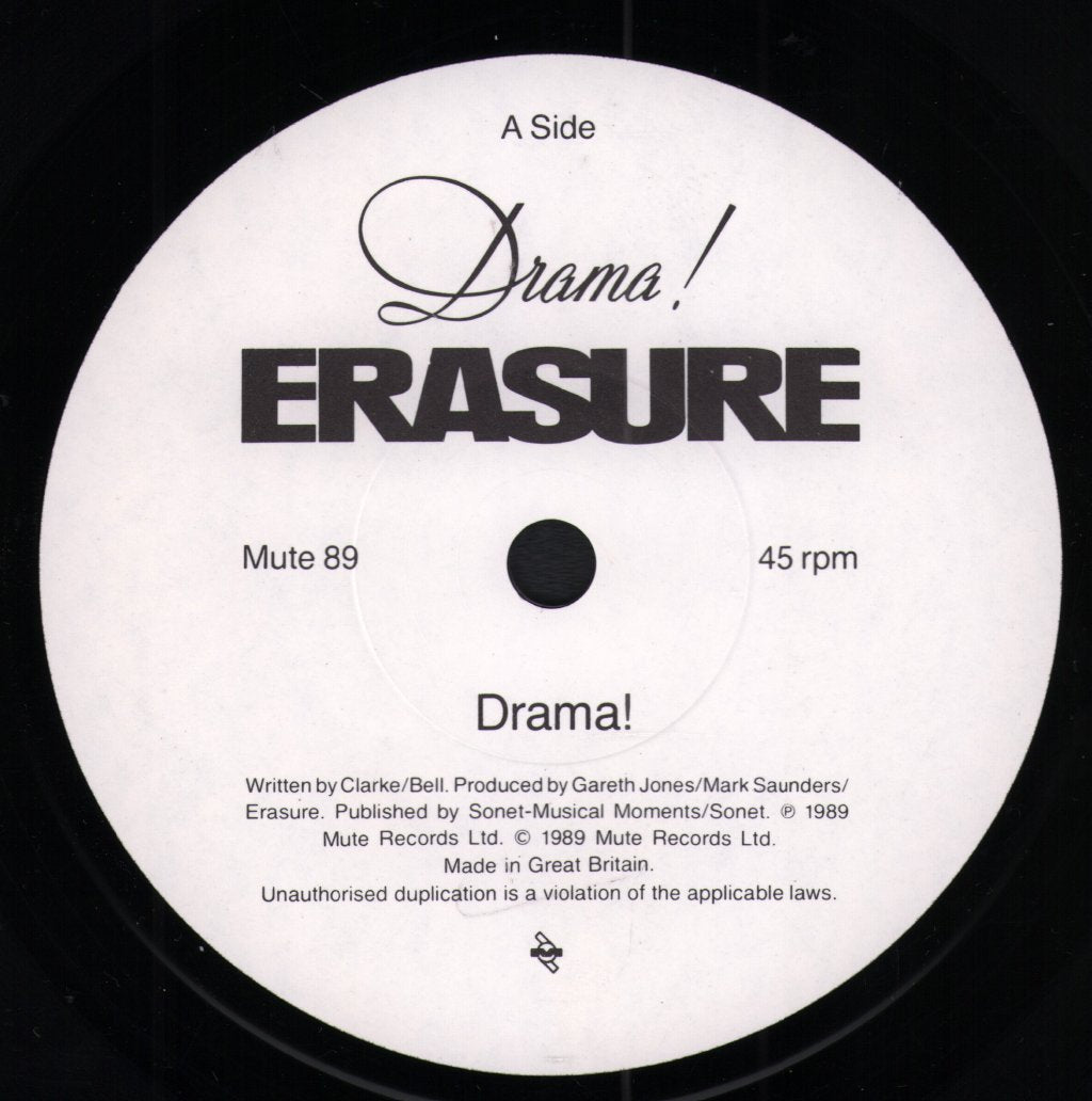 Erasure - Drama - 7 Inch