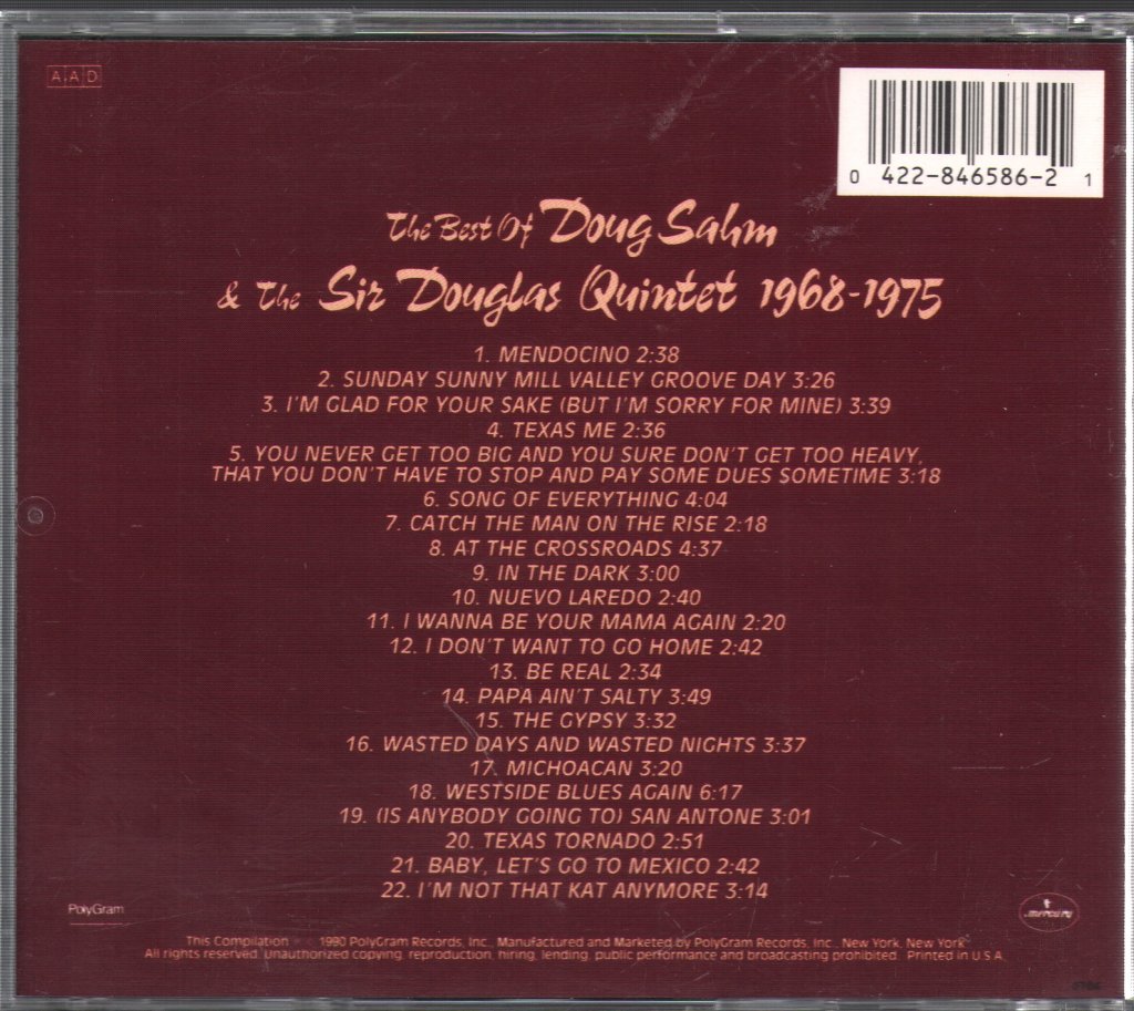 Doug Sahm And The Sir Douglas Quintet - Best Of... - Cd