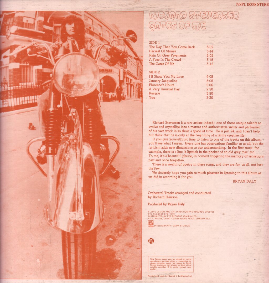 Richard Stevensen - Gates Of Me - Lp