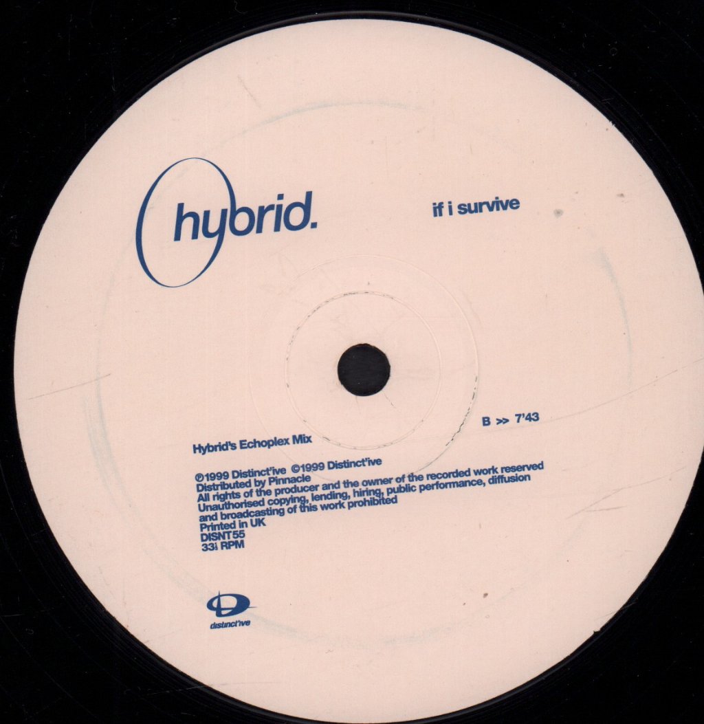 Hybrid Featuring Julee Cruise - If I Survive - 12 Inch