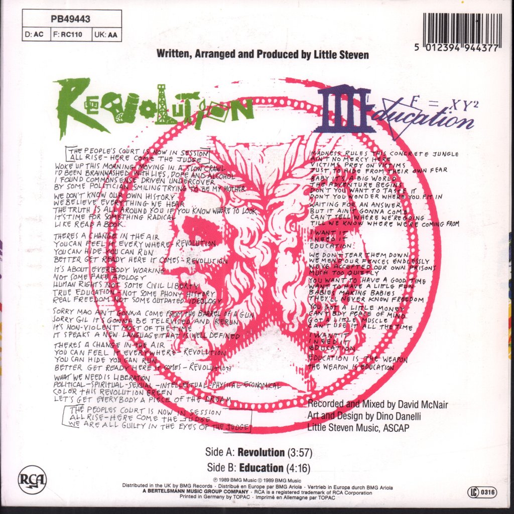 Little Steven - Revolution - 7 Inch