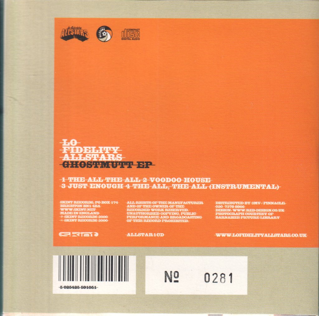 Lo Fidelity Allstars - Ghostmutt Ep - Cd