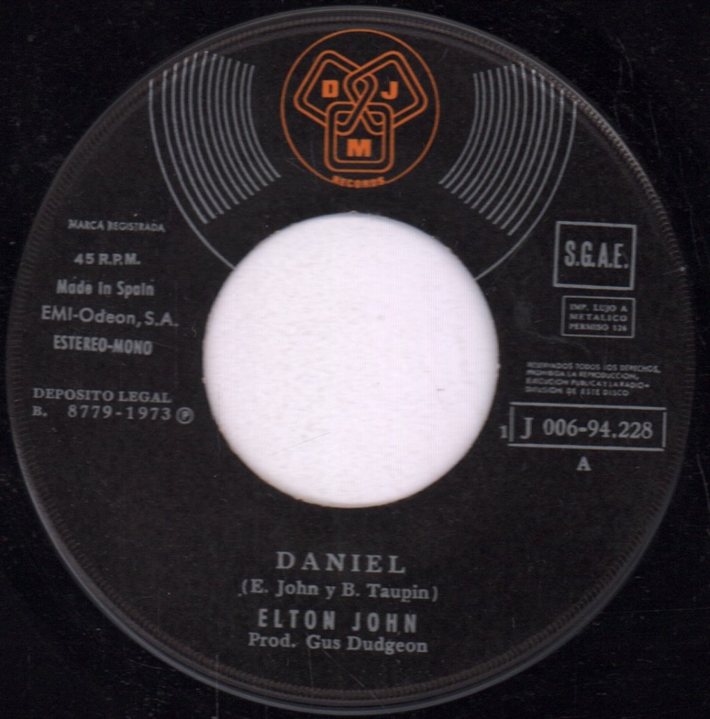 Elton John - Daniel - 7 Inch