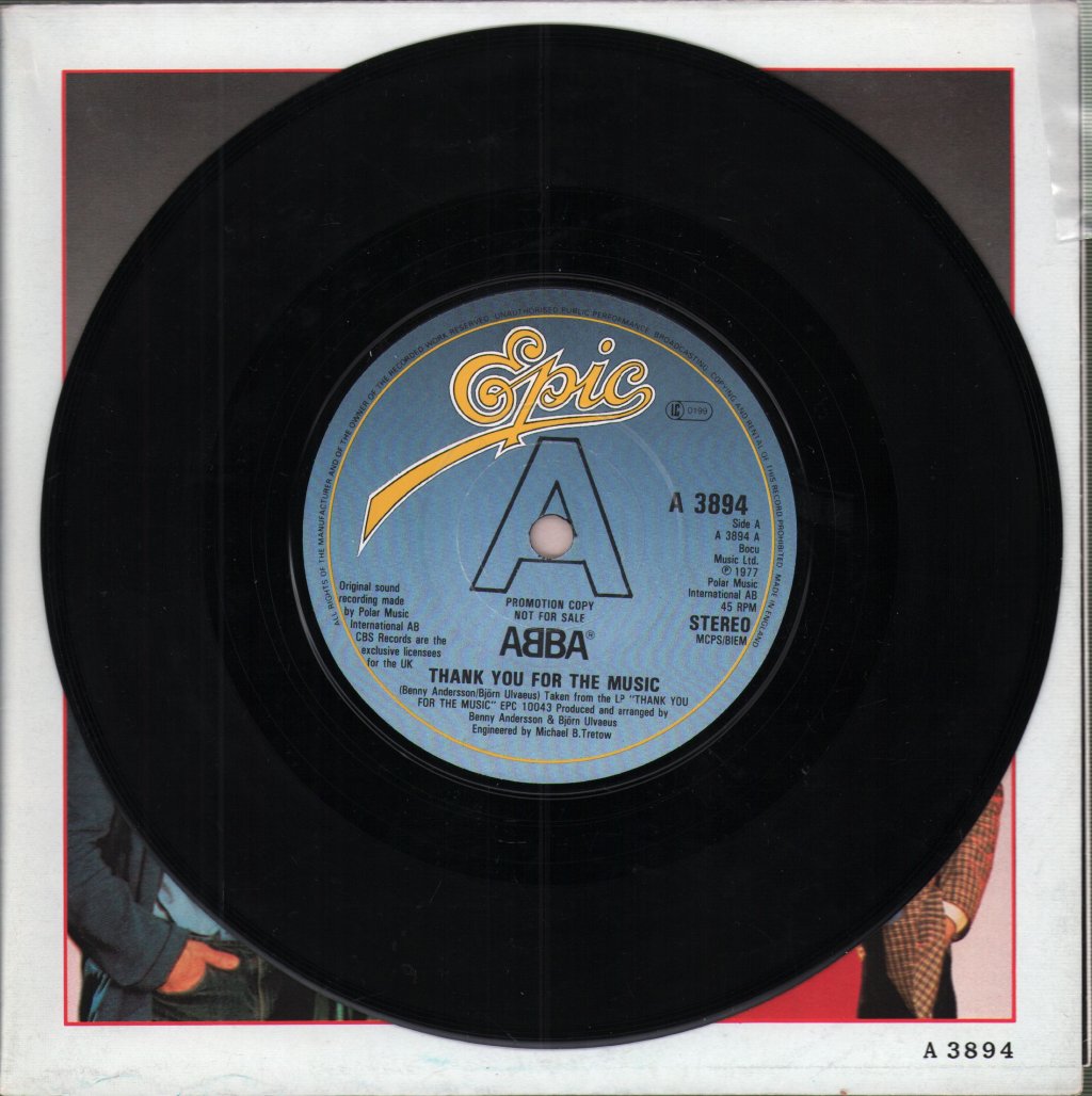 ABBA - Thank You For The Music - 7 Inch