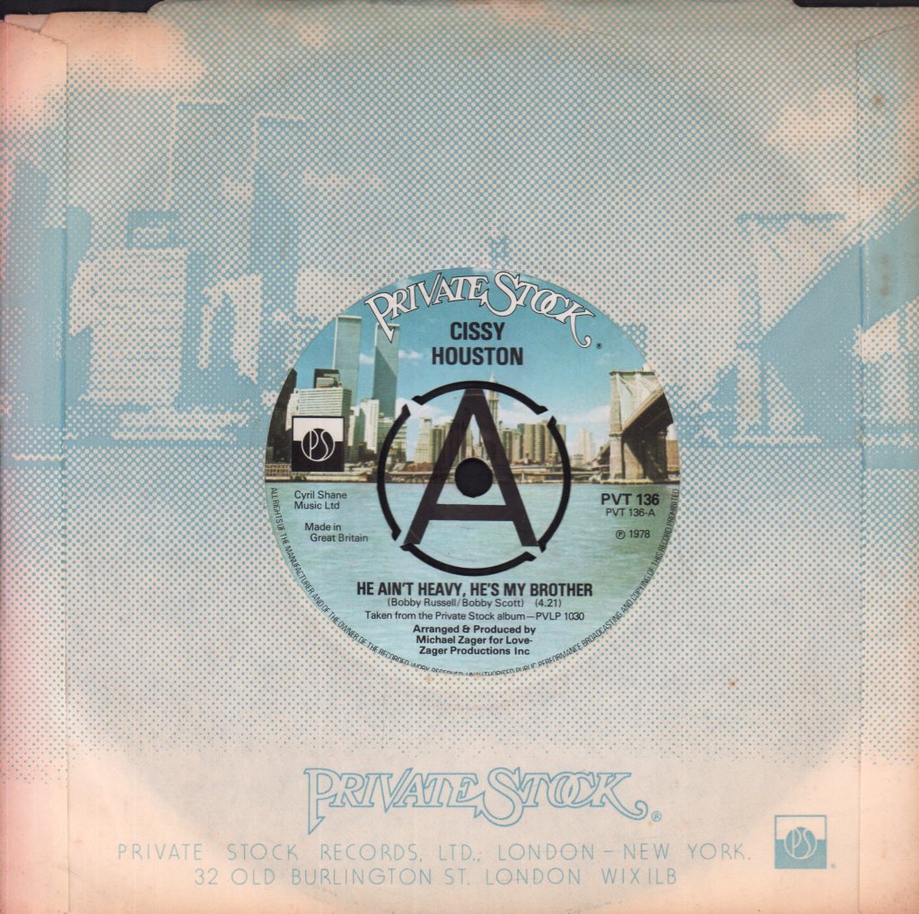 Cissy Houston - He Ain't Heavy, He's My Brother - 7 Inch