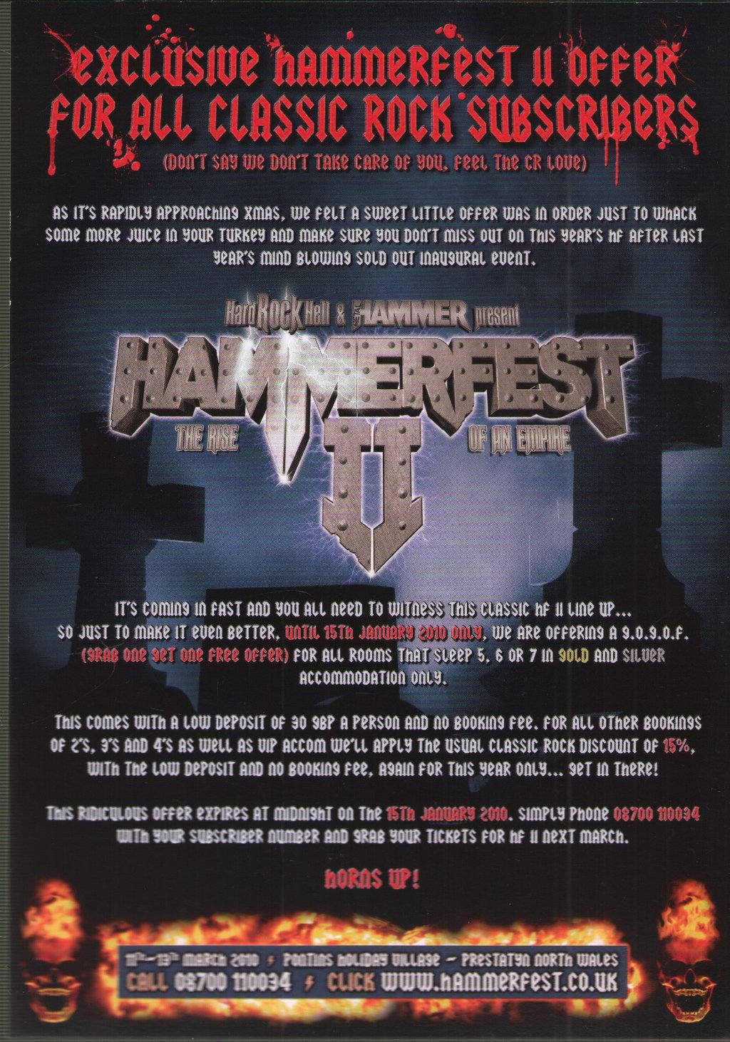 Hammerfest Ii - Rise Of An Empire - Flyer