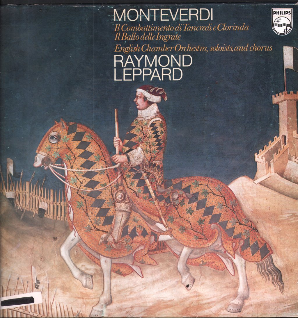 Raymond Leppard / English Chamber Orchestra - Monteverdi Il Combattimento Di Tancredi E Clorinda - Lp