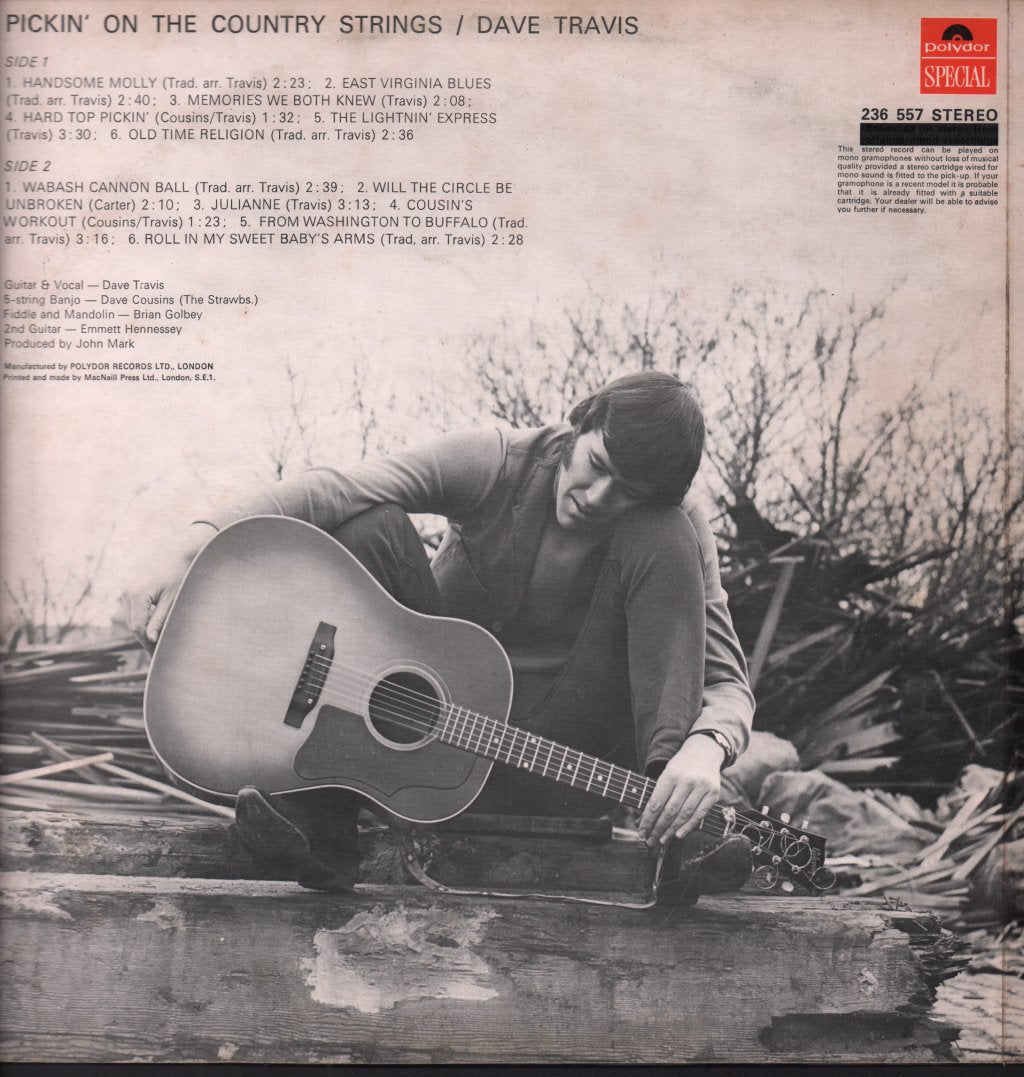 Dave Travis - Pickin On The Country Strings - Lp