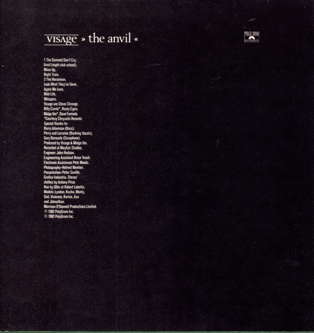 Visage - Anvil - Lp