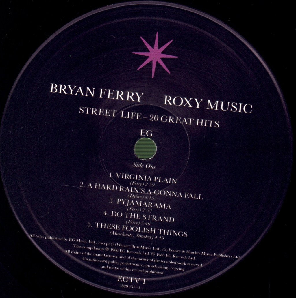 Bryan Ferry / Roxy Music - Street Life (20 Great Hits) - Double Lp
