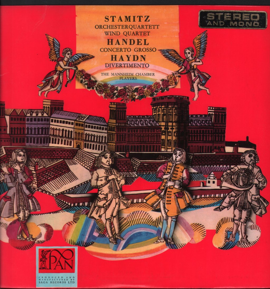 Mannheim Chamber Players - Stamitz - Orchesterquartett / Wind Quartet / Handel - Concerto Grosso / Haydn - Divertimento - Lp