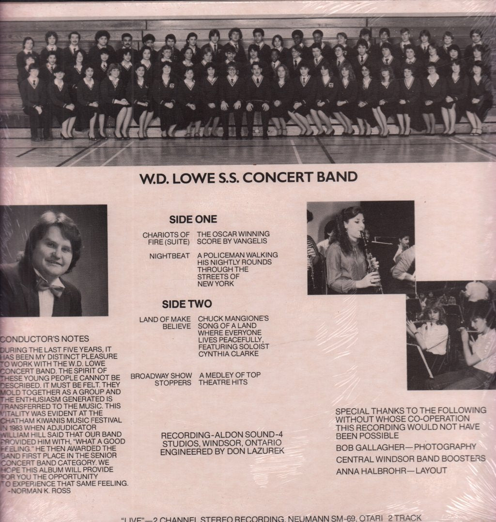 w.d. lowe s.s. concert band - anniversary edition - Lp