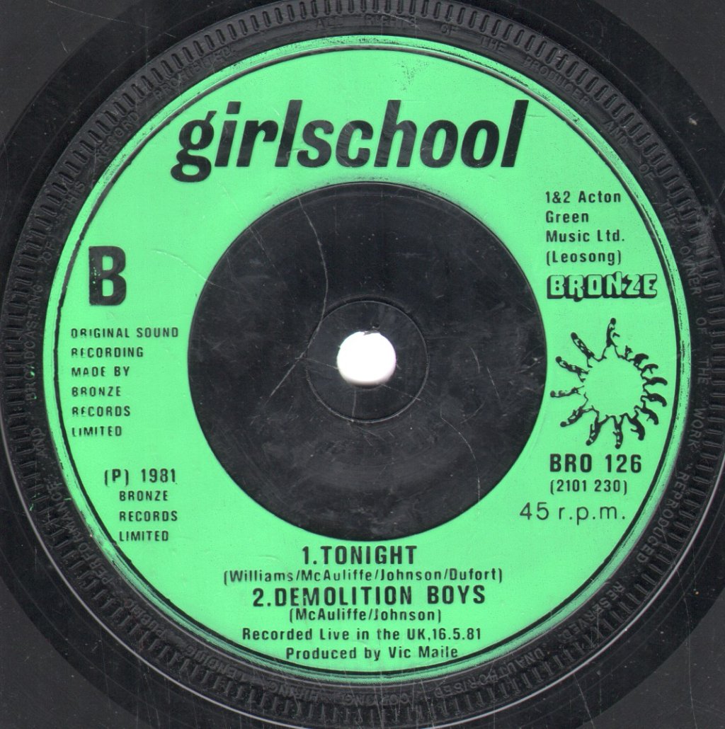 Girlschool - C'mon Let's Go - 7 Inch