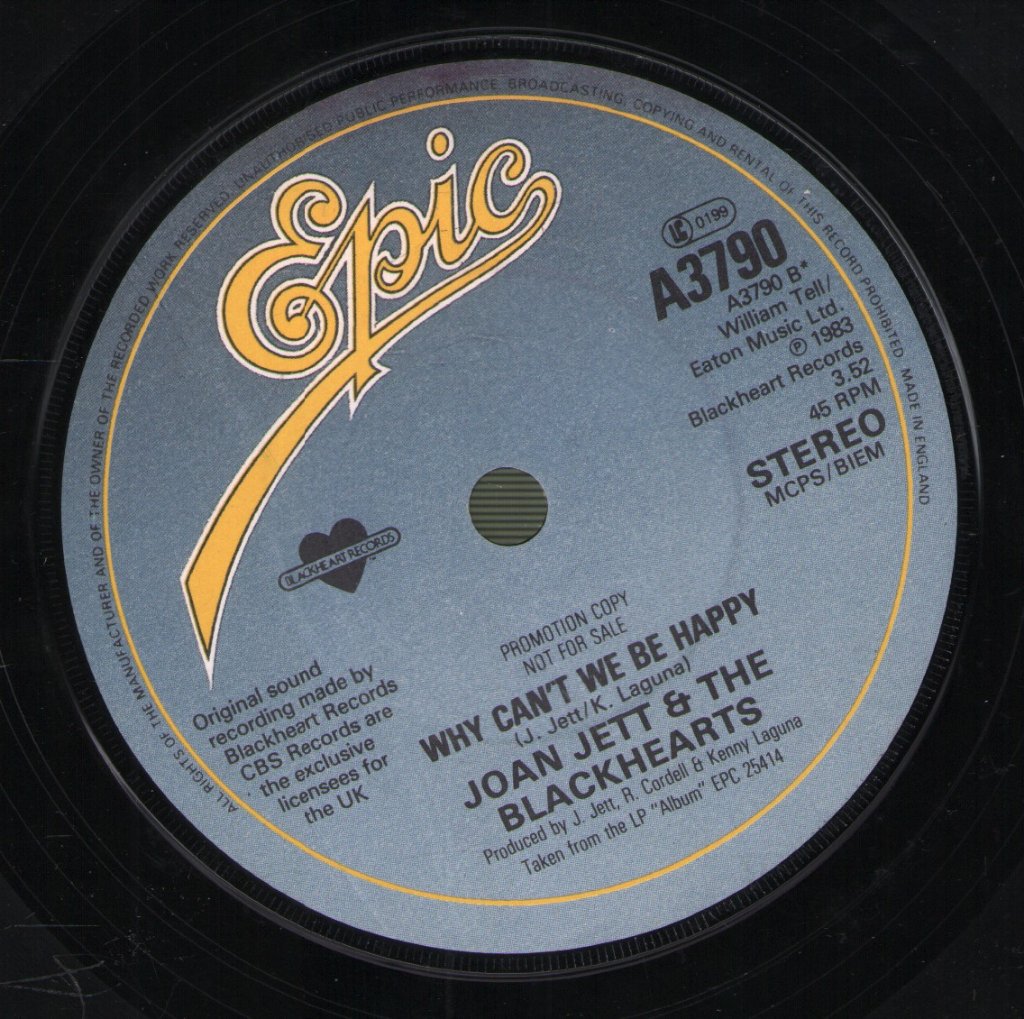 Joan Jett & The Blackhearts - Everyday People - 7 Inch