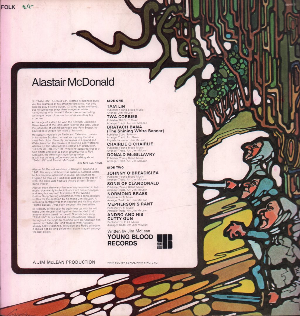 Alistair Mc Donald - Tam Lin - Lp