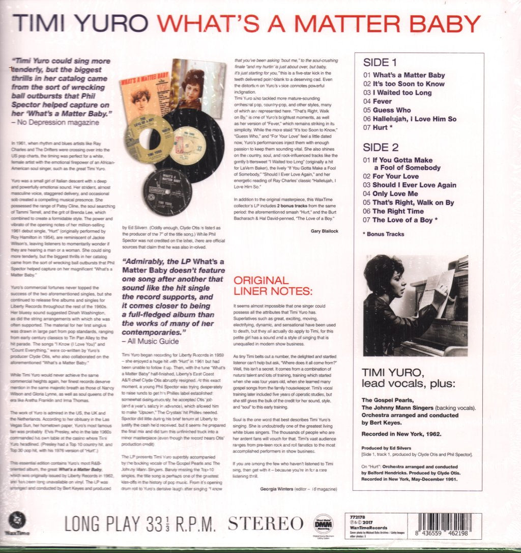 Timi Yuro - What's A Matter Baby - Lp