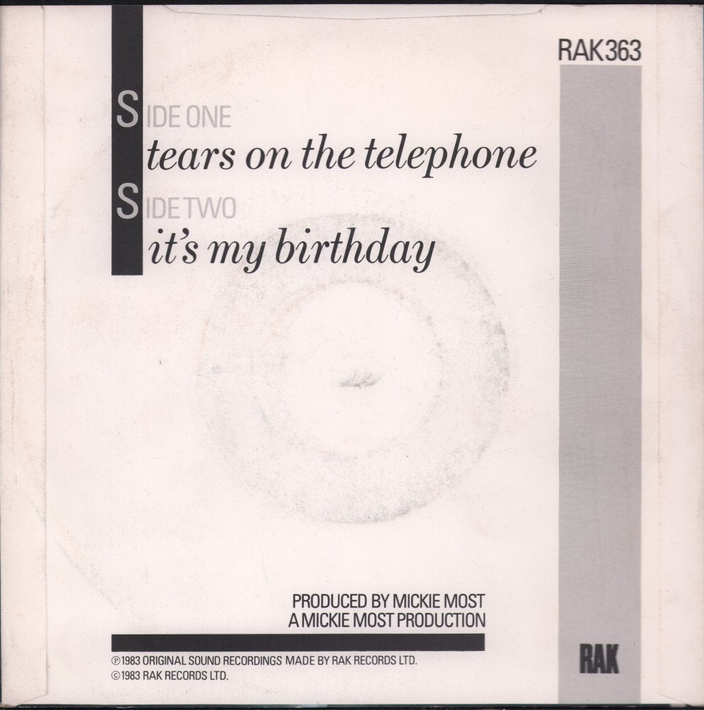 Hot Chocolate - Tears On The Telephone - 7 Inch
