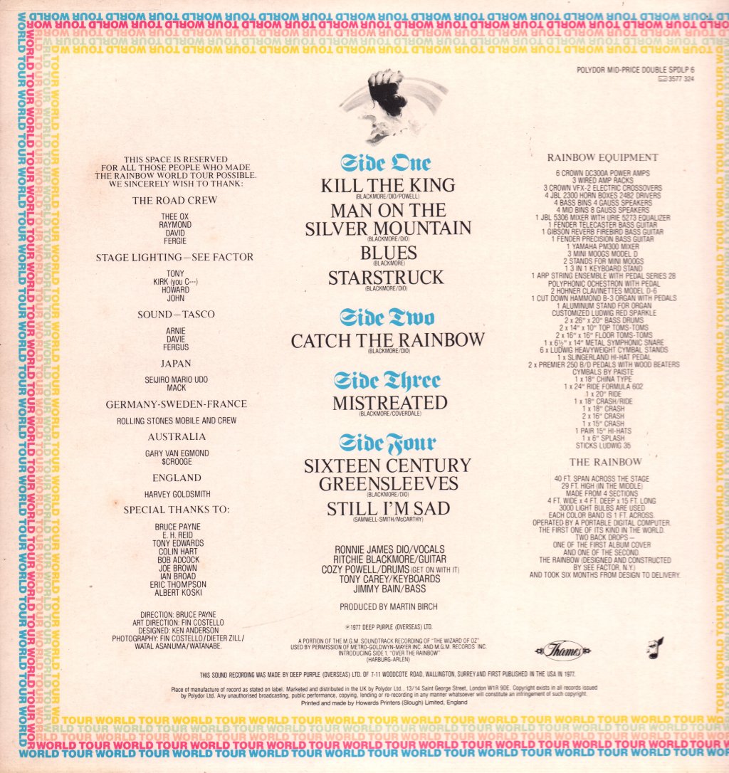 Rainbow - On Stage - Double Lp