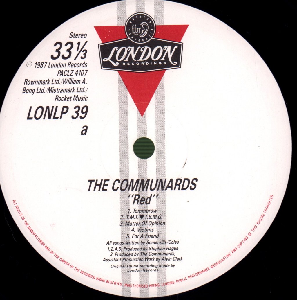 Communards - Red - Lp