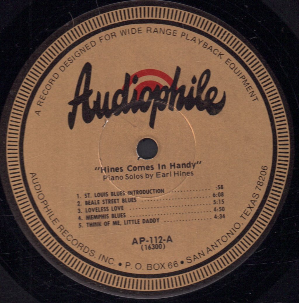 Earl Hines - Hines Comes In Handy - Lp